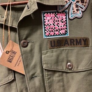 Patched and Real Military Shirt